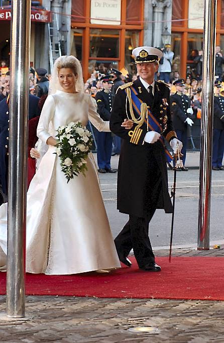 Kong Willem-Alexander og dronning Maximas bryllupsdag 2. februar 2002.