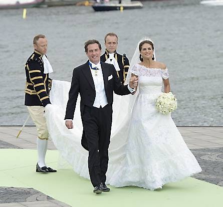 Christopher O'Neill og prinsesse Madeleine på bryllupsdagen 8. juni 2013.