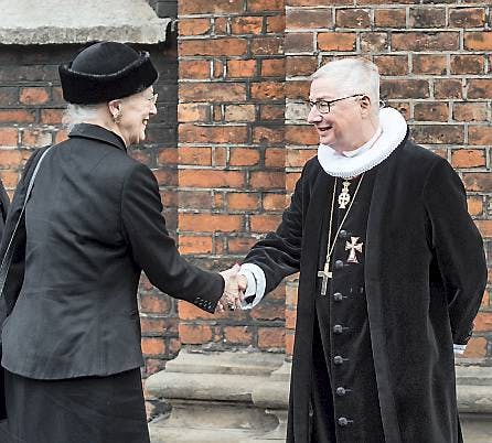 Dronning Margrethe og Erik Norman Svendsen