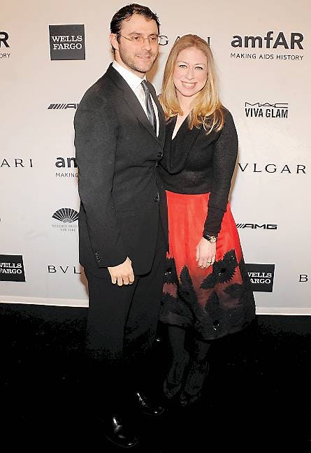 Chelsea Clinton og ægtemanden Marc Mezvinsky.