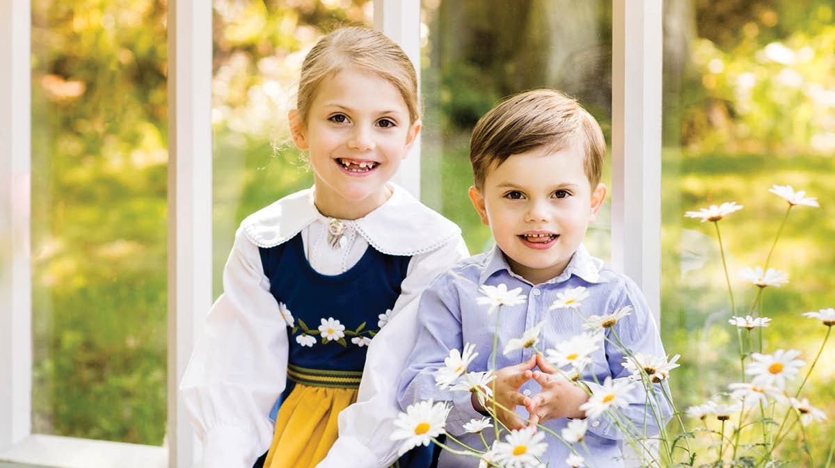 Prinsesse Estelle og prins Oscar.