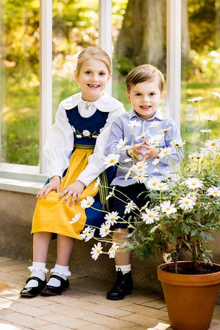 Prinsesse Estelle og prins Oscar.