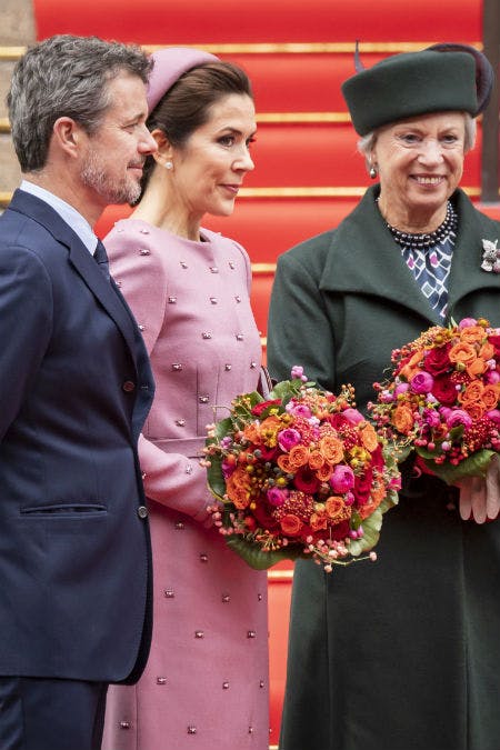 Kronprins Frederik, kronprinsesse Mary og prinsesse Benedikte