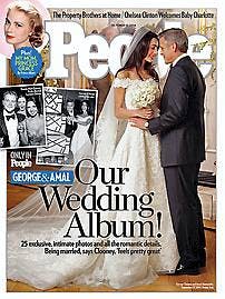 Amal Alamuddin og George Clooney pryder forsiden af det nye nummer af People Magazine.