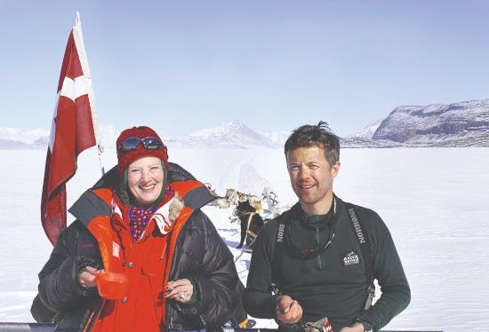 dronning Margrethe og kronprins Frederik