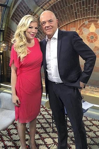 Tori Spelling og Jes Dorph-Petersen.