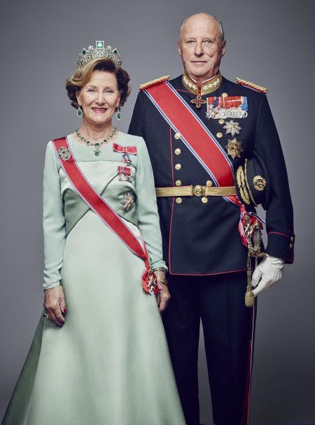 Dronning Sonja og kong Harald.