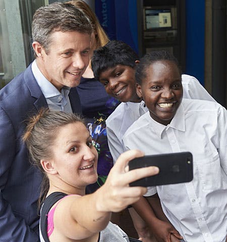 Kronprins Frederik selfie