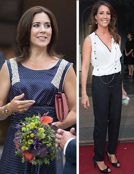 Kronprinsesse Mary og prinsesse Marie ved hver deres arrangement på Københavns modeuge.