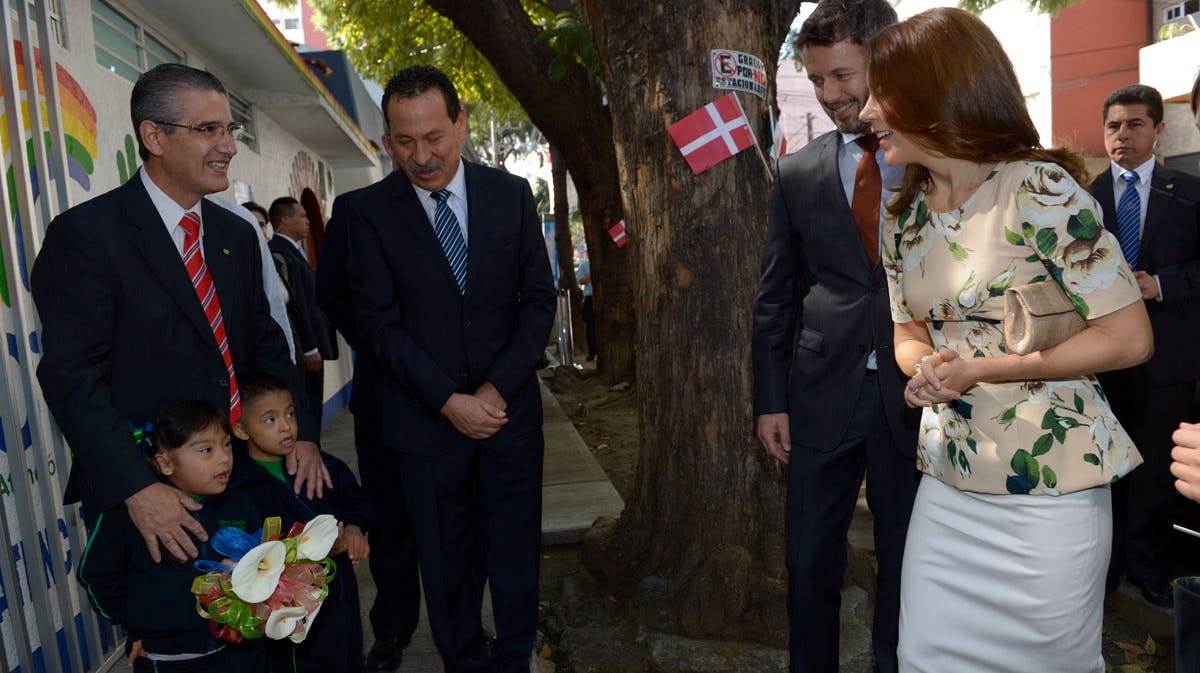 Frederik og Mary på deres første dag i Mexico.