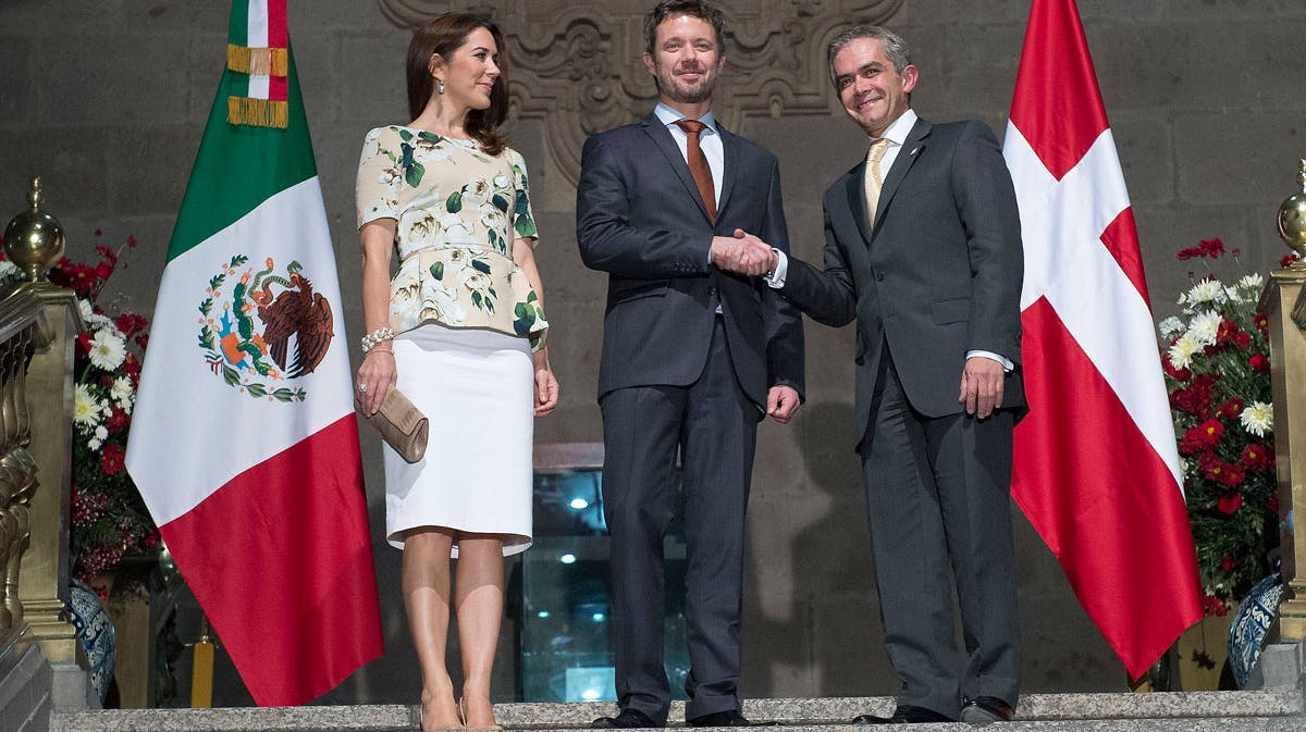 Kronprinsparret og Mexicos præsident