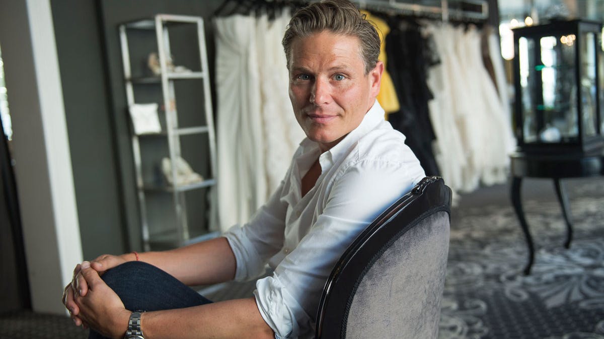 Jesper Høvring blev gift med sin Lena en onsdag eftermiddag