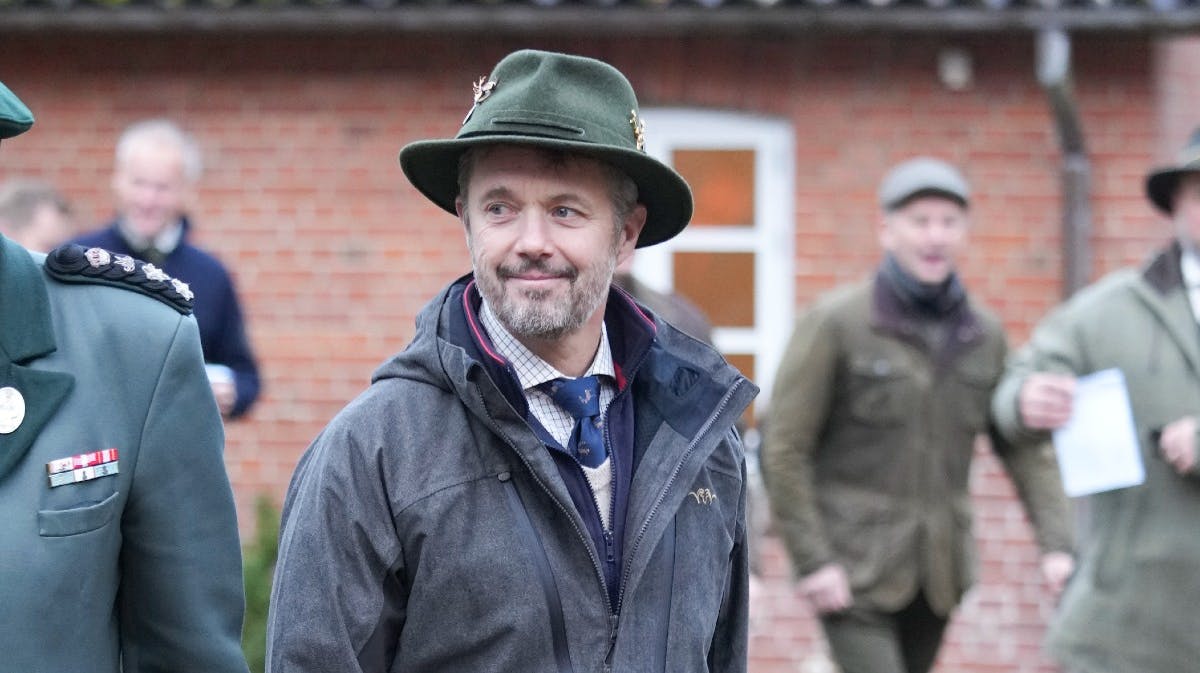 Kronprins Frederik ved mandagens kongejagt.