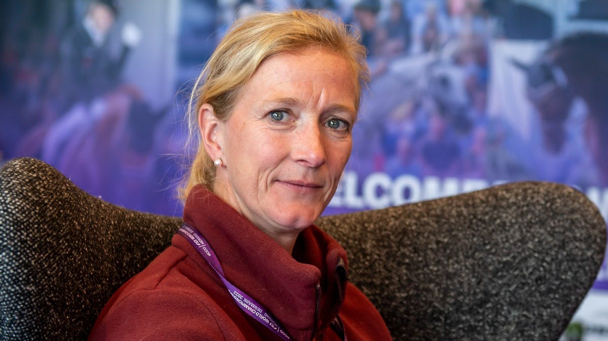 Prinsesse Nathalie under VM i Ridesport i Herning den 7. august. 