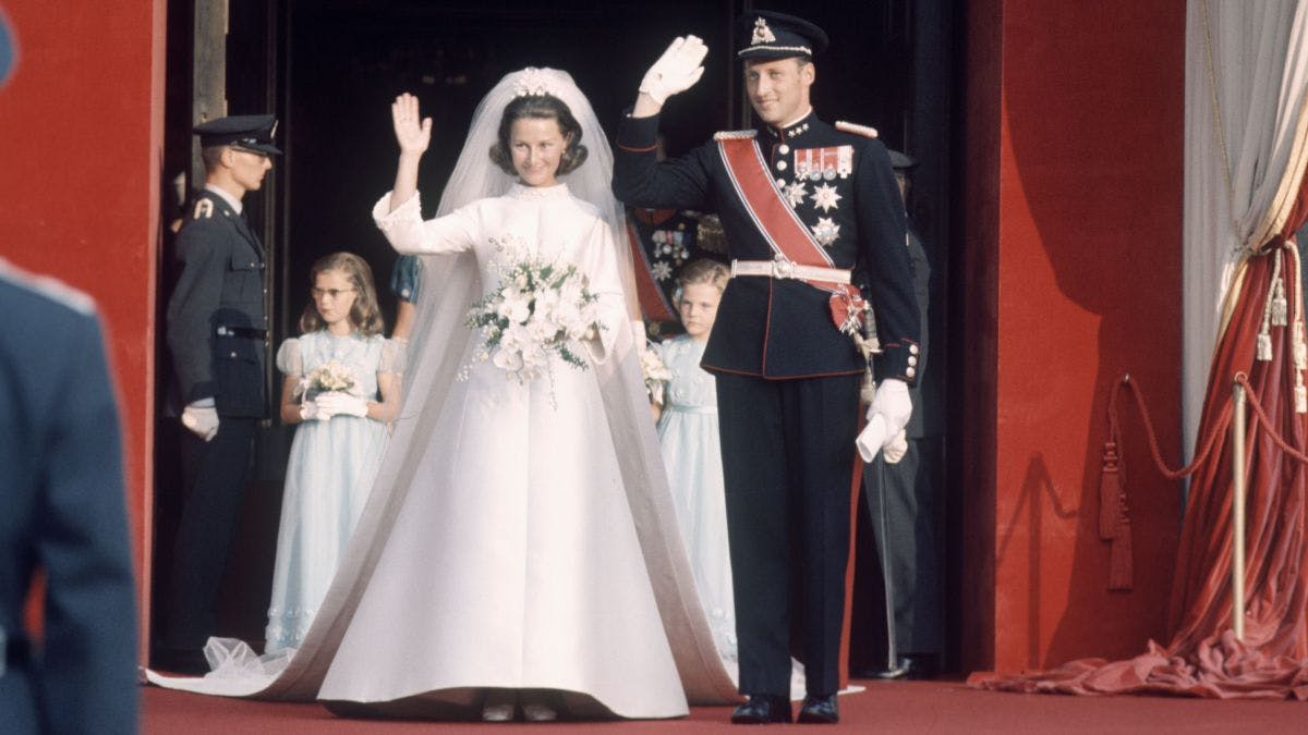dronning Sonja og kong deres guldbryllup BILLED-BLADET