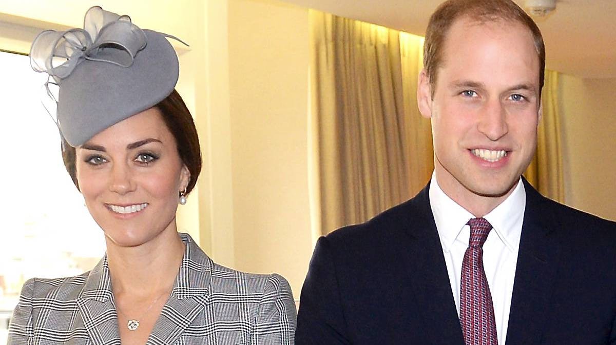 Prins William og hertuginde Catherine.