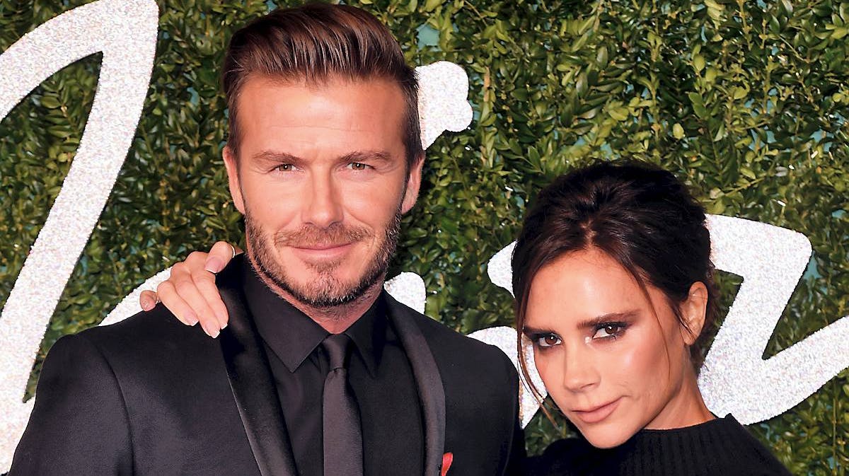David Beckham og Victoria Beckham til British Fashion Awards 2014. 