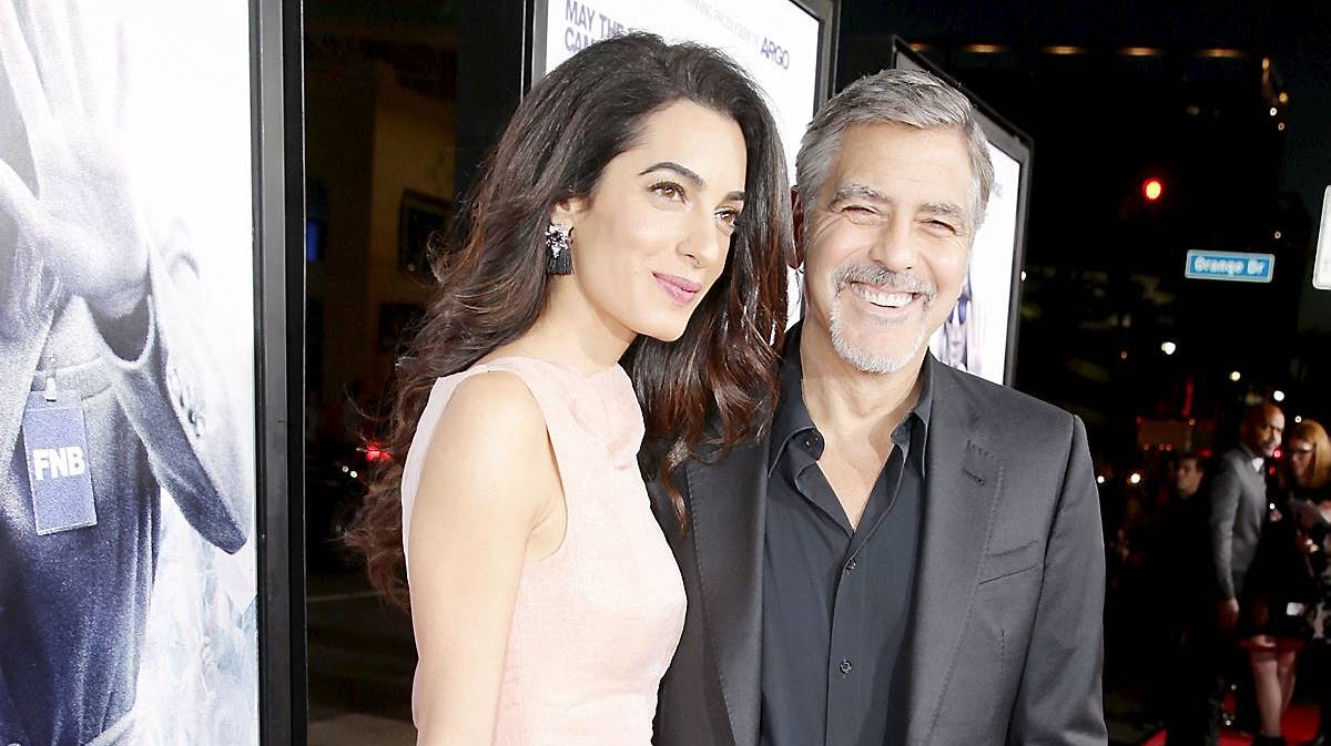 Amal Clooney og George Clooney.