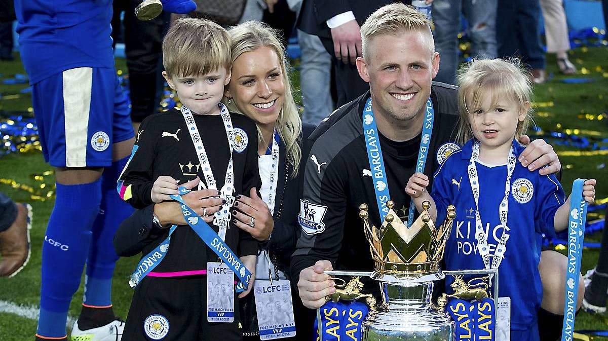 Kasper Schmeichel, Stine, Max og Isabella