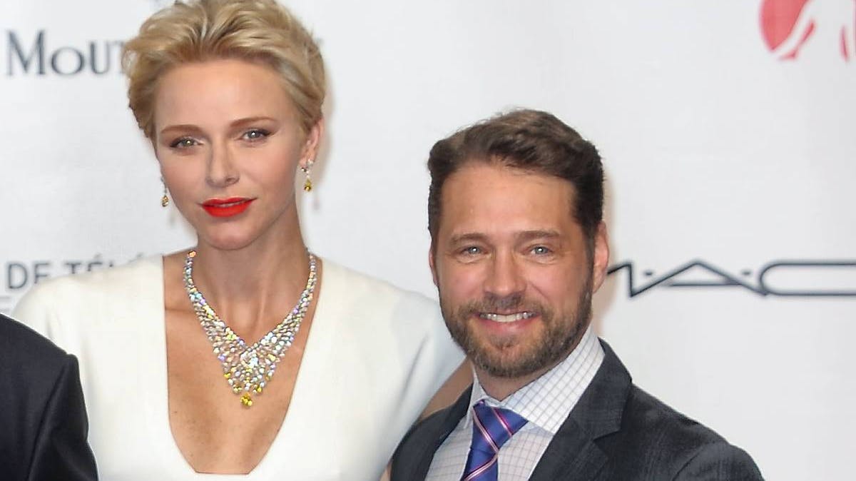 Fyrstinde Charlene og Jason Priestley