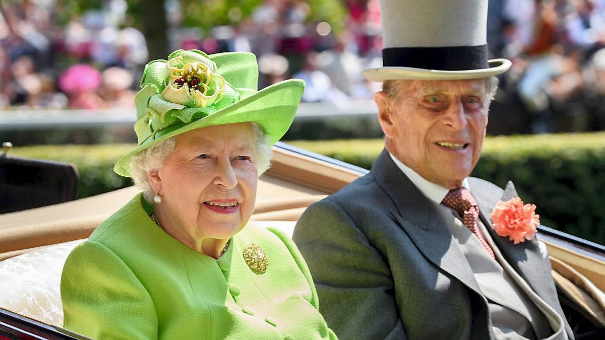 Dronning Elizabeth og prins Philip til Royal Ascot den 20. juni 2017.