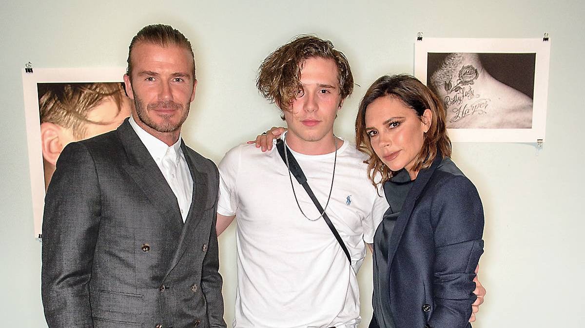 David Beckham, Brooklyn Beckham, Victoria Beckham