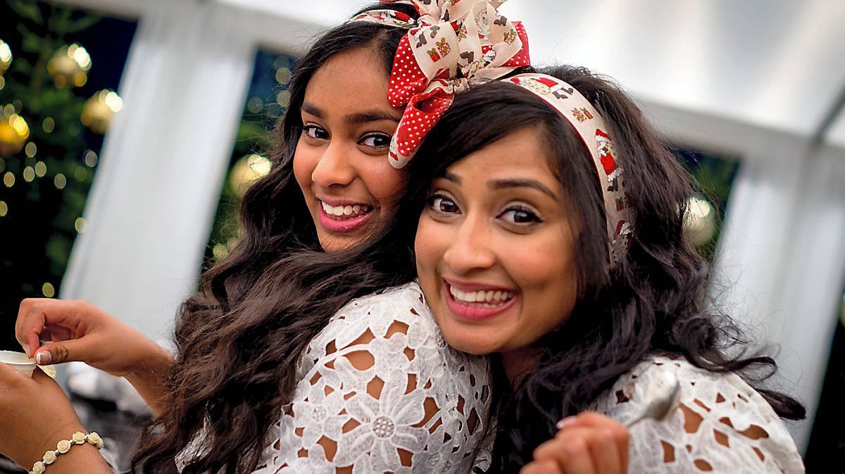 Sasitha Jayakumar og niecen Jesmina.