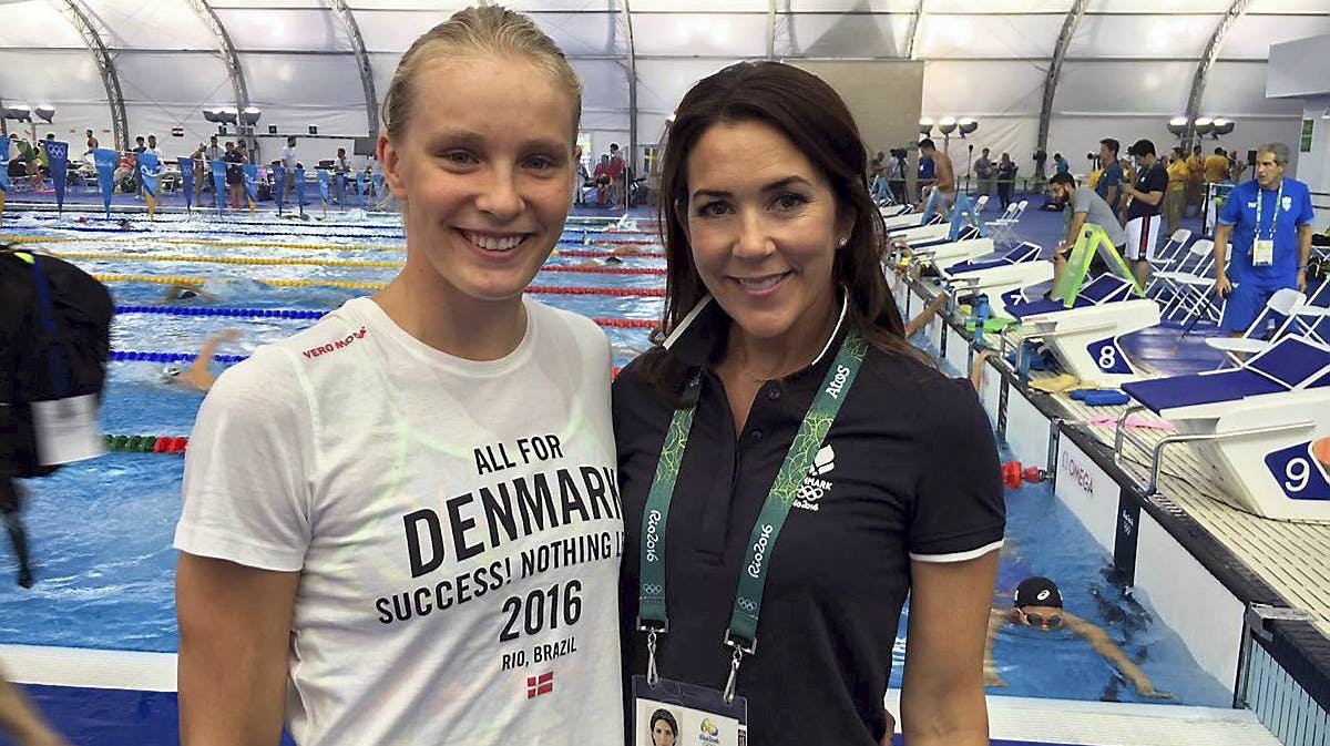 Julie Kepp Jensen og kronprinsesse Mary.