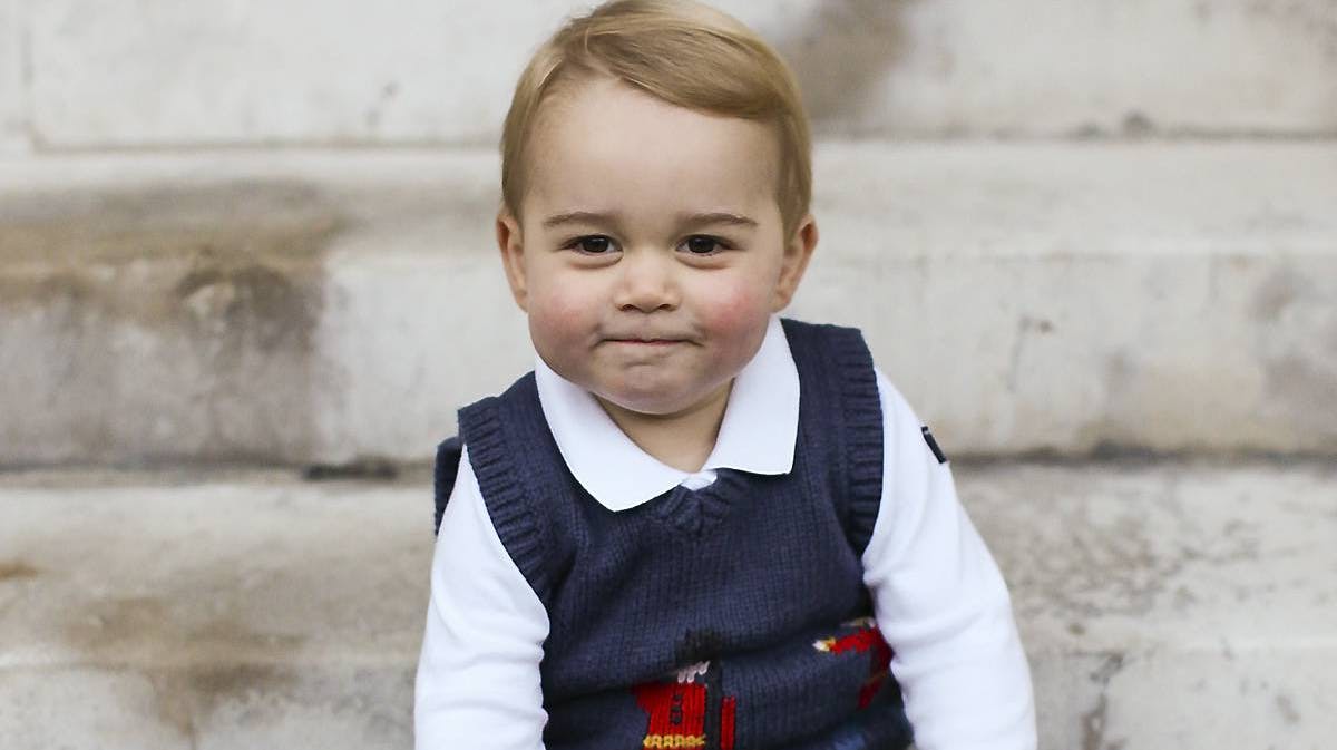 Prins George hyggede sig sammen med momor, mens far og mor var i New York.