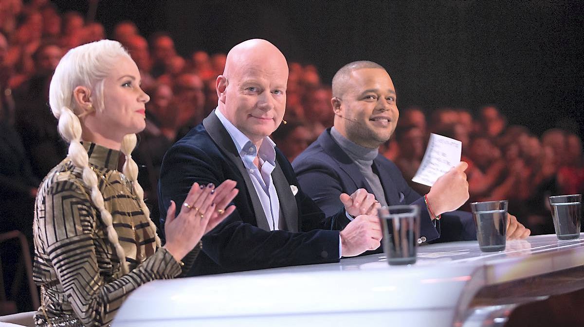 Dommer-trioen i "X Factor" 2016. 