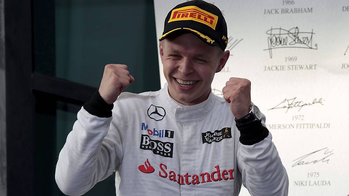 Kevin Magnussen var lykkelig for sin tredjeplads, nu kan han være endnu mere glad for sin andenplads.
