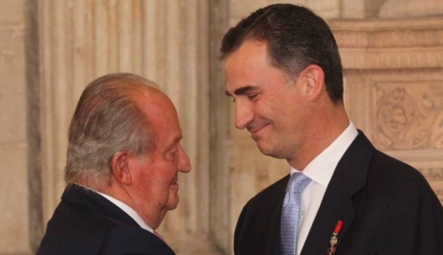 Juan Carlos og kong Felipe