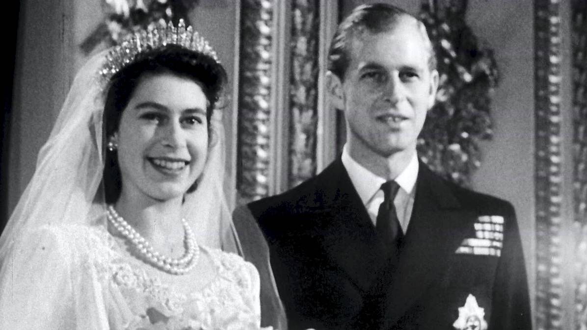 Dronning Elizabeth og prins Philip i 1947.