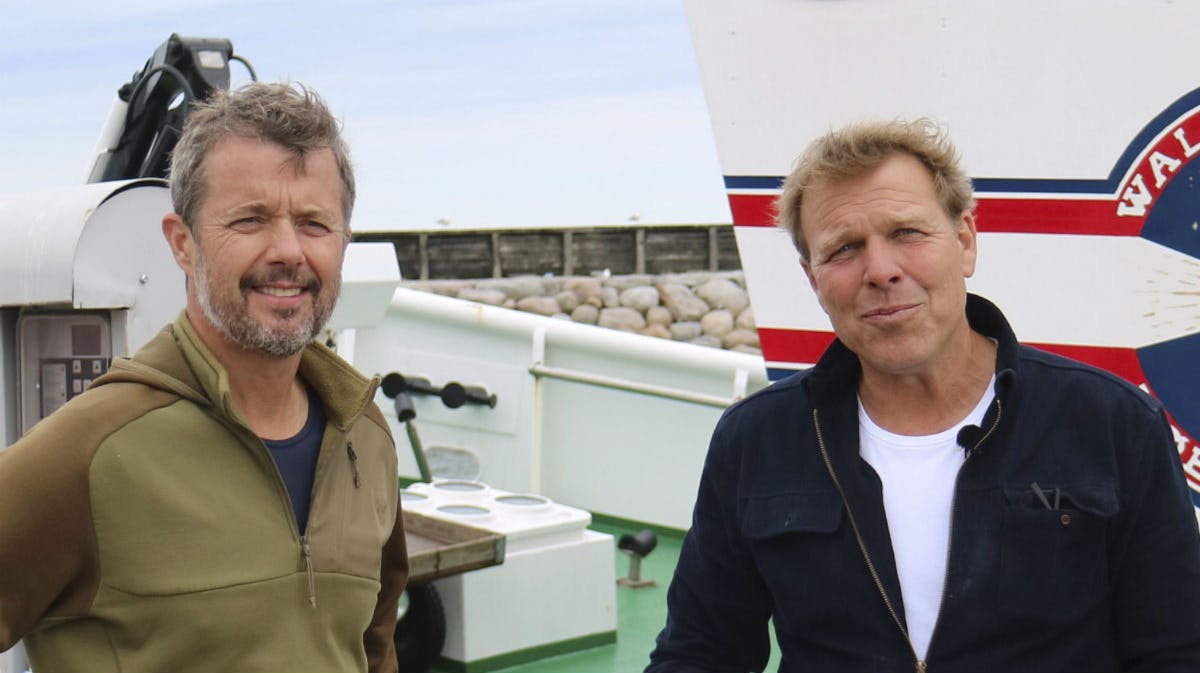 Kronprins Frederik og Mikkel Beha Erichsen. 