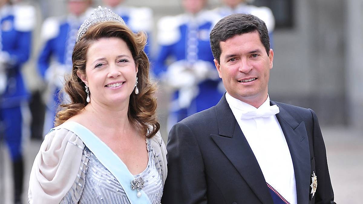 Prinsesse Alexia og ægtemanden Carlos Morales Quintana.