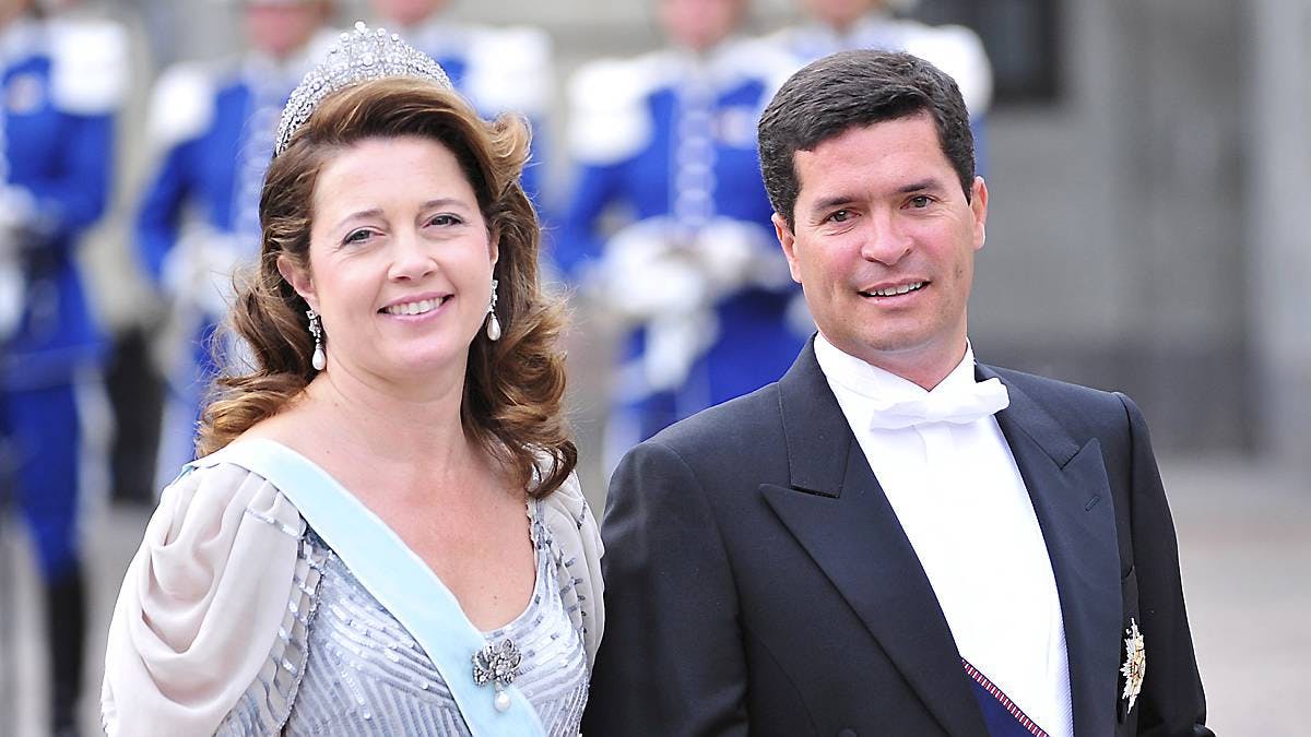 Prinsesse Alexia og ægtemanden Carlos Morales Quintana.