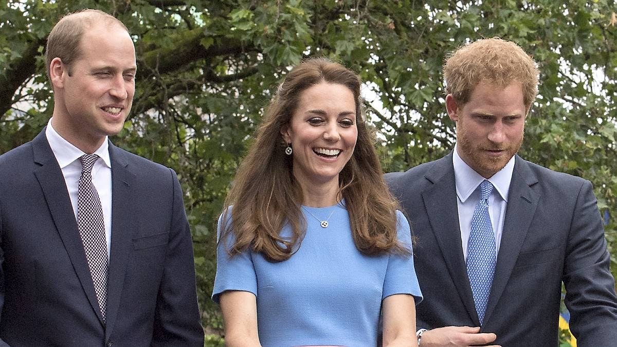 Prins Harry, hertuginde Kate, prins William
