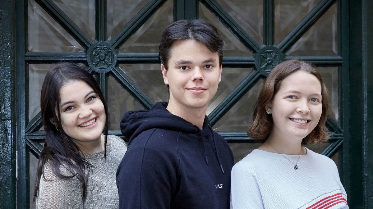 Christian Elhauge, Rachel Ellebye og Stephanie van der Watt