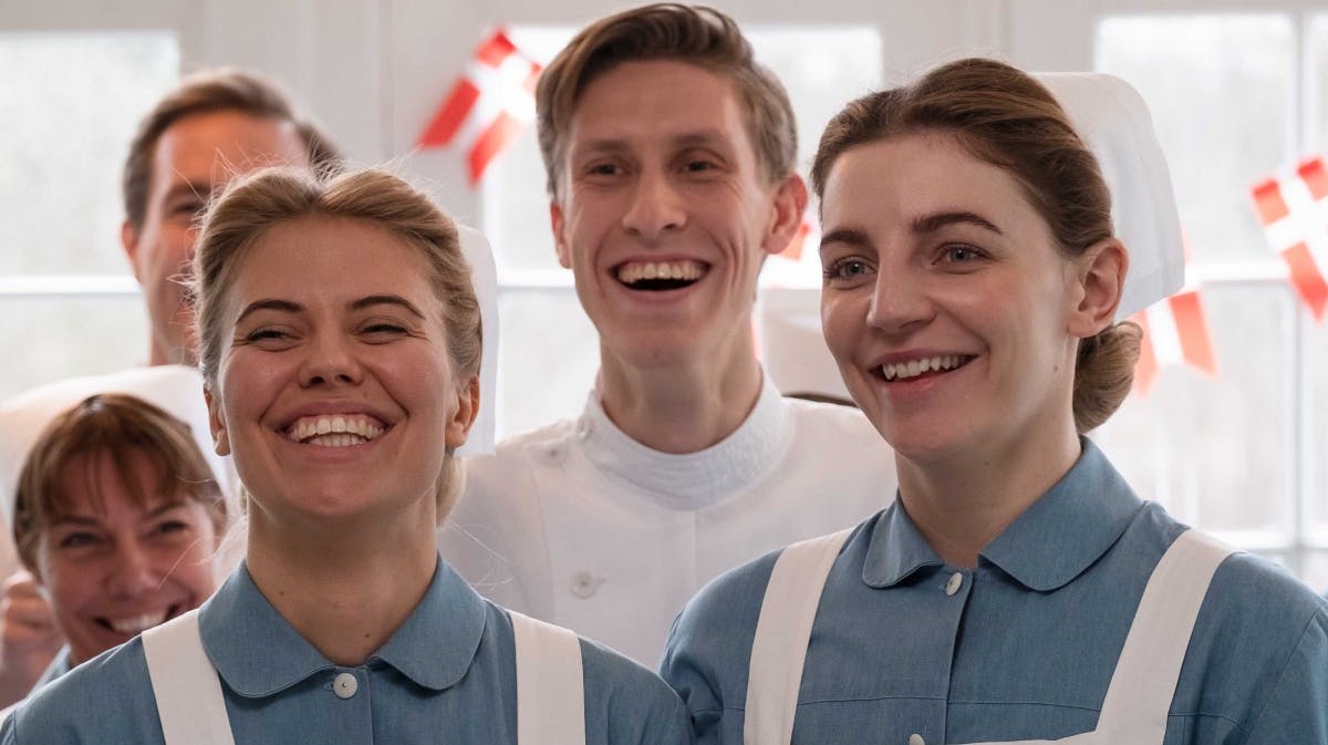 Lis, Peter og Anna i "Sygeplejeskolen".