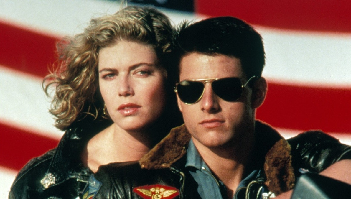 Kelly McGillis og Tom Cruise i "Top Gun" i 1986.