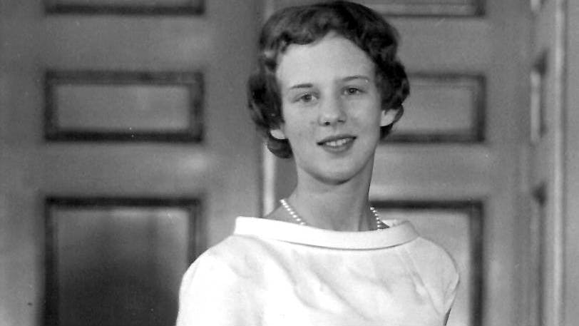 Prinsesse Margrethe ved sin konfirmation den 1. april 1955.