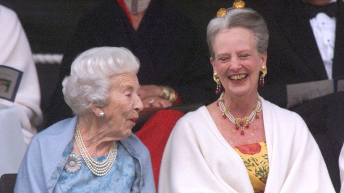 Dronning Ingrid og dronning Margrethe