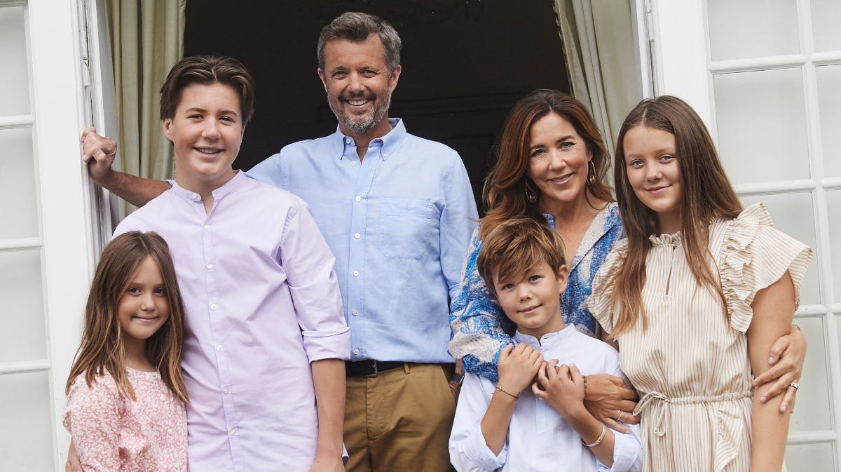 Kronprinsfamilien i 2020. 