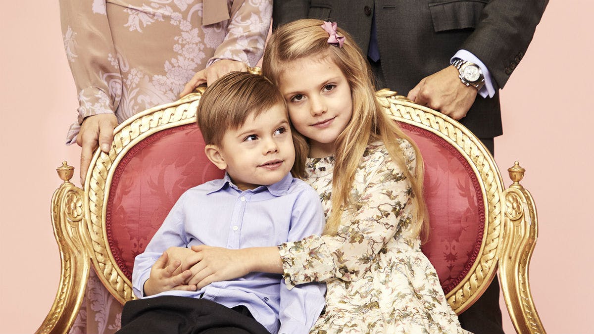 Prins Oscar og prinsesse Estelle.