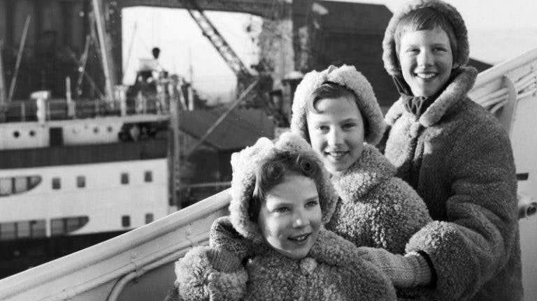 Prinsesse Margrethe, Anne-Marie og Benedikte i slutningen af 1950'erne