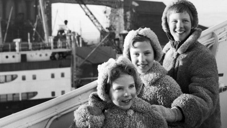 Prinsesse Margrethe, Anne-Marie og Benedikte i slutningen af 1950'erne