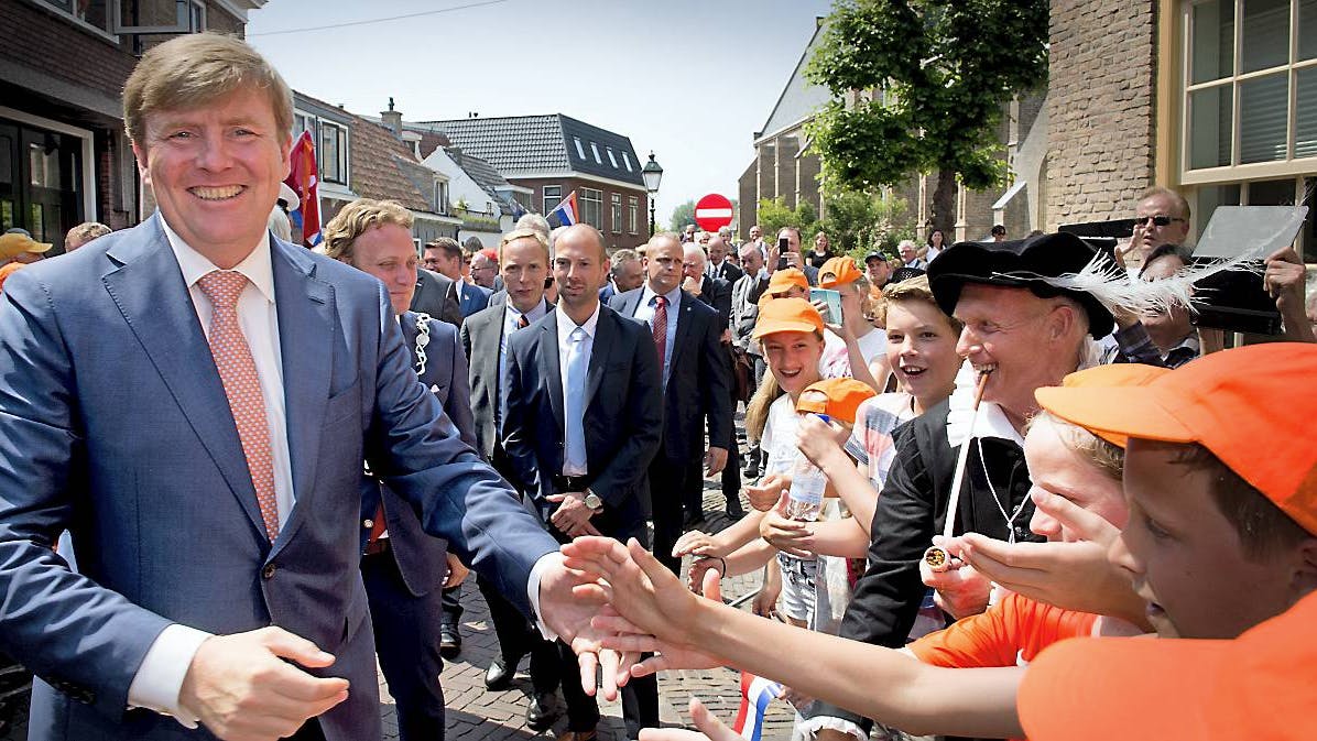 Kong Willem-Alexander i Oudewater.