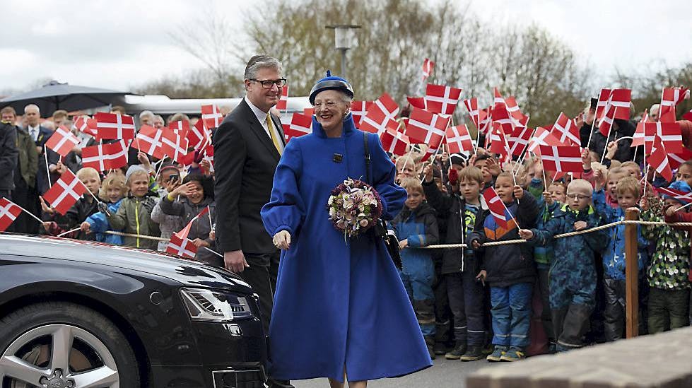 Dronning Margrethe og kammerherre Jørgen Skeel