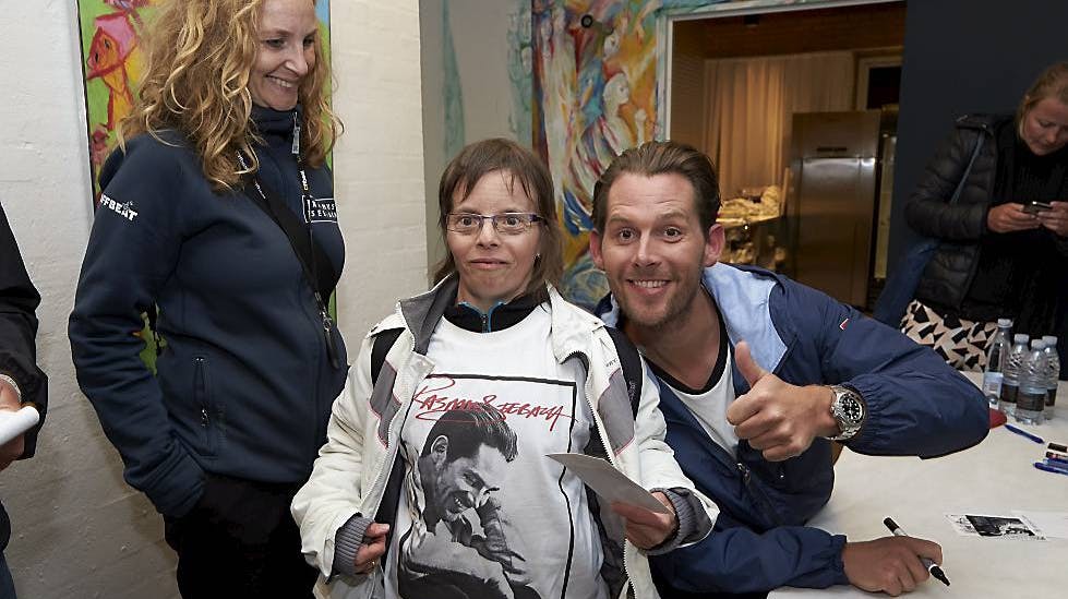 Jeanette Jensen var en af de heldige, der fik en selfie med Rasmus Seebach.