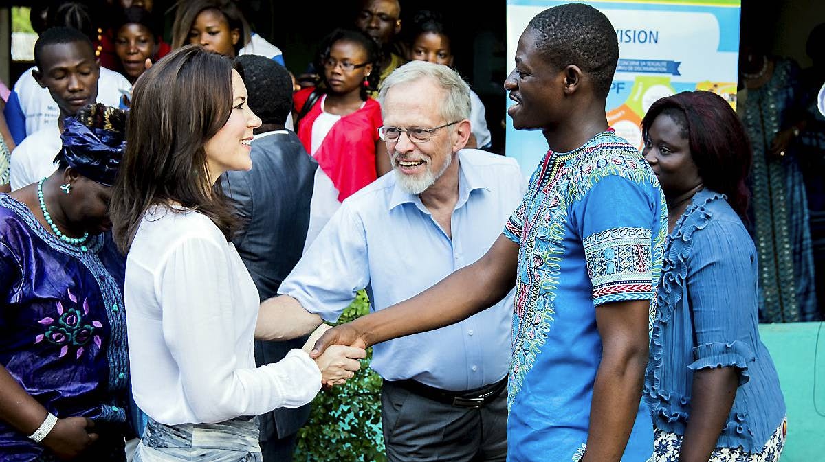 Kronprinsesse Mary i Burkina Faso.